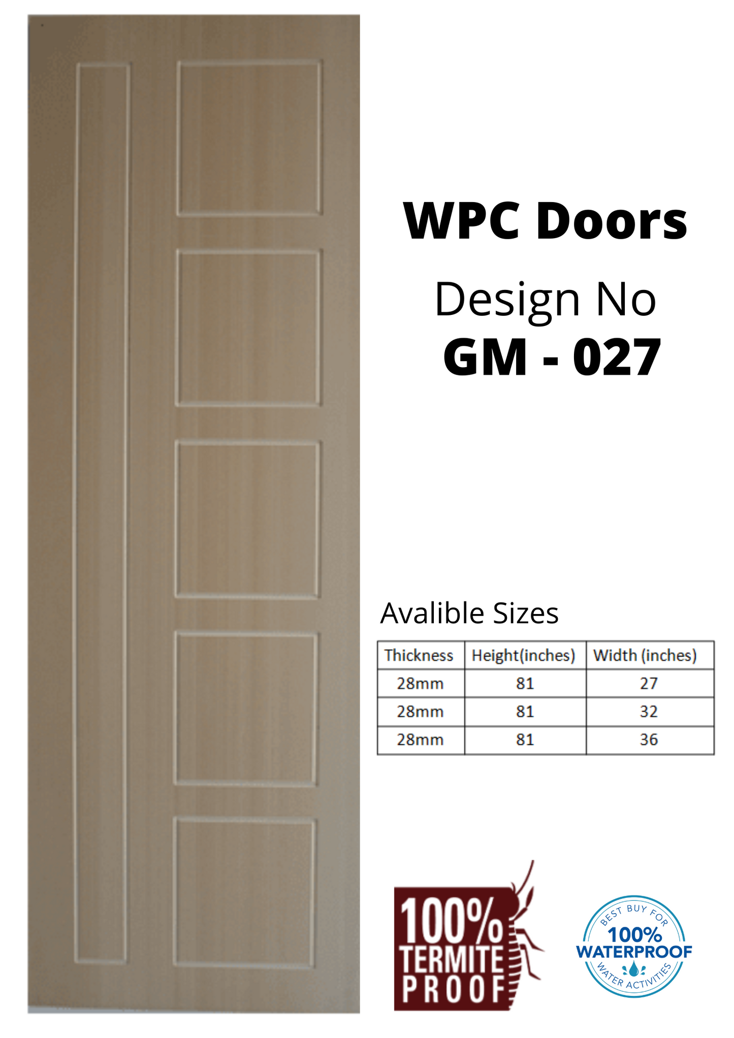 WPC DOORS HEAVY (2D ROUTING)