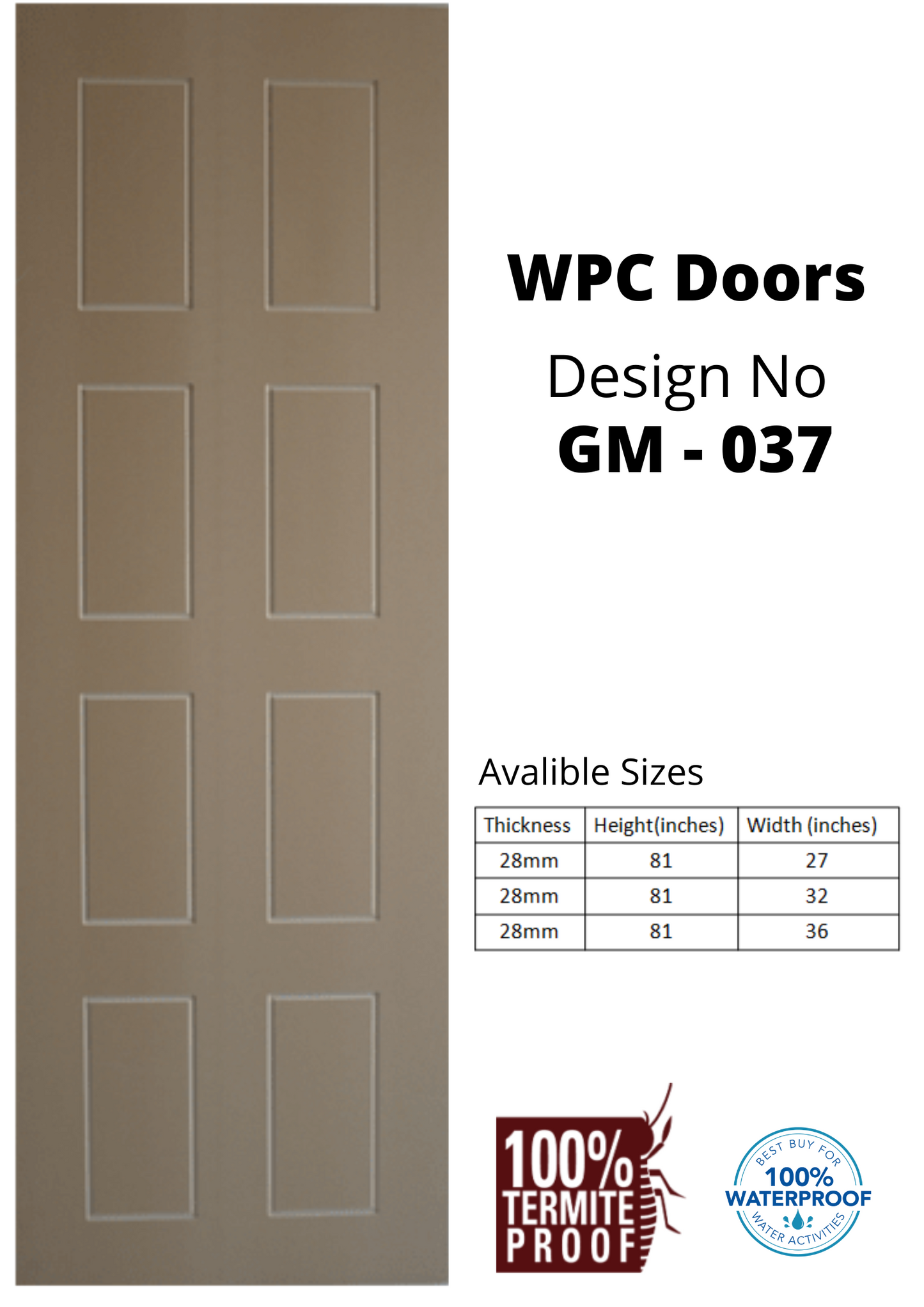 WPC DOORS HEAVY (2D ROUTING)